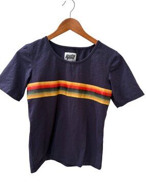 Doctor Who 13th Doctor Rainbow Stripe Cotton Cosplay Tee Small